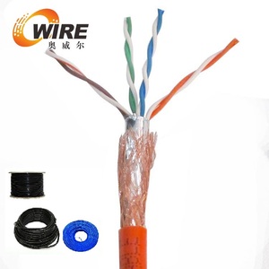 Yüksek Hız CAT6A/CAT7 SFTP LAN kablosu ethernet 23AWG CAT6A Gribi ke Testi Geçmek Kablo - Product Image 1