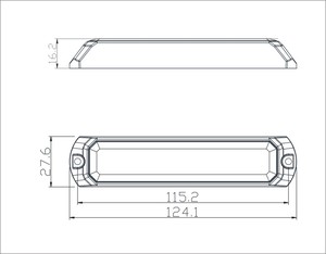 6-<span class=keywords><strong>LED</strong></span>レッド & ブルーカー表面マウント警告ストロボダッシュグリルライトヘッドその他カーライトアクセサリー