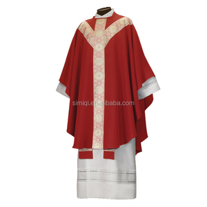 ข้ามข้าวสาลีปักChasuble VestmentsสีเขียวคริสตจักรพระChasuble - Product Image 6
