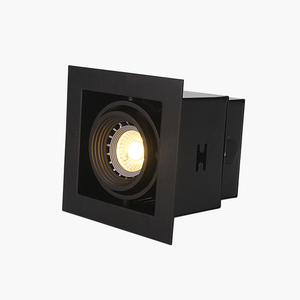 GU10 kare gömme monte downlight konut beyaz taban spot ışık <span class=keywords><strong>led</strong></span> downlight koridor dekorasyon