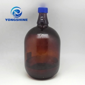 4L 4000ml amber kahverengi 3L vidalı kapak kaliforniya şarap şişesi tek kulaklı. Büyük kırmızı şarap şişesi toptan - Product Image 5