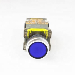 beleuchtete led schalter reset funktion druckschalter dia.22mm led beleuchtung 1NO + 1NC schalter 6V 12V 24V 110V 220V