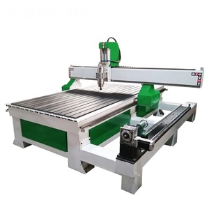 <strong>CNC</strong> 4 Axis <strong>Router</strong> 3D Wood Relief and Column Carving Machine - Product Image 1