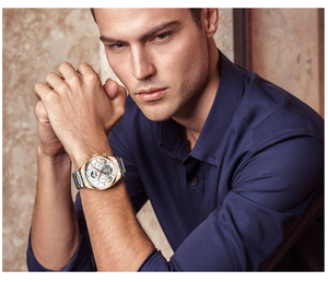 Biden aromatische 0189 Herren Skelett Zifferblatt Uhren Herren Top Mode Marke Analog Display Gezeiten Datum Woche Automatische mechanische Uhr