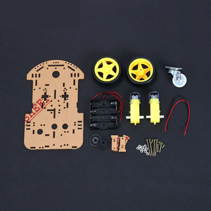 2WD Mini Round Doppel deck DIY Smart Robot Kit für Arduino Car Chassis Kits - Product Image 1