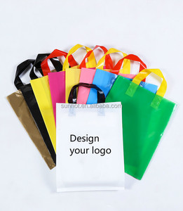 Custom Print Soft Loop Handle Plastic Shopping Bagとハンドル - Product Image 2