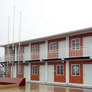 <strong>Bunk</strong> <strong>House</strong> Shaped Prefab Container Villa/resort <strong>House</strong> with Wood Grain in Romania - Product Image 3