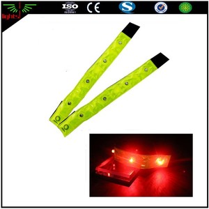 High Light EN 17353 <strong>LED</strong> Sports Armband Flashing Light up <strong>Reflective</strong> Arm Bands for Running Cycling Walking Runner Night Safety - Product Image 4
