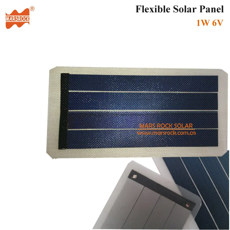 1w 6v piccolo trasparente flessibile pannello solare ad alta efficienza