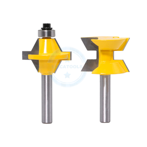 L-N157 2Pcs 8mm Schaft Router Bit Set 120 Grad Holz bearbeitung Nut Meißel Cutter Tool - Product Image 2