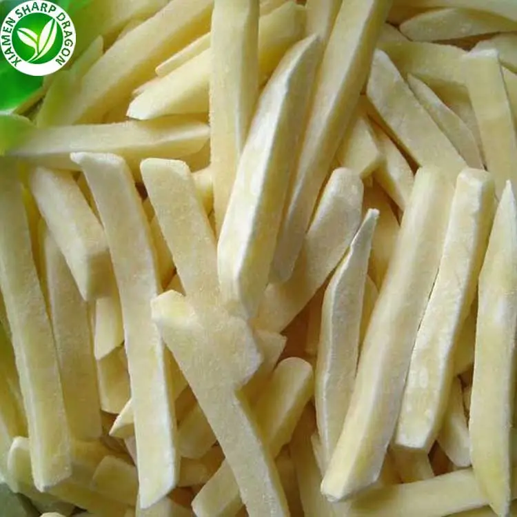 Línea de producción pelada en cubo Exportación Marcas fritas a granel Patata natural dulce de China Grado COMESTIBLE SD Embalaje a granel CONGELADO 10 Kg