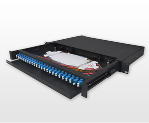 FTTH ODF 19英寸 1U 12 24 36 48 端口 sc 光纤壁挂式面板 - Product Image 1