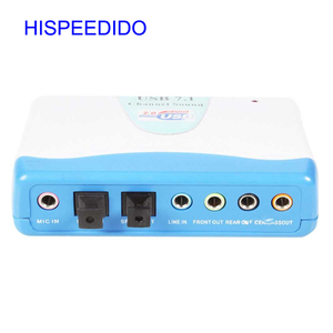 New Style High Quality <strong>USB</strong> 2.0 Professional Sound <strong>Card</strong> 7.1 Channel Optical Audio External <strong>USB</strong> Converter - Product Image 3