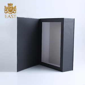 中国制造商黑色定制翻转酒礼品纸板盒 - Product Image 2