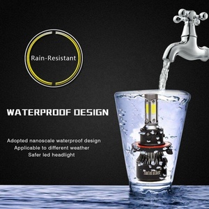 4 tarafı 72w 360 derece LED COB H4 H7 H11 led far 9005 9006 araba LED far 12V HB3 HB4 H11car ampuller - Product Image 5