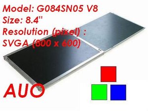 AUO LCD 8.4 "פנל G084SN05 V8 עבור כספומט, קופה, קיוסק, IPC (תעשייתי) ומפעל אוטומציה (FA)