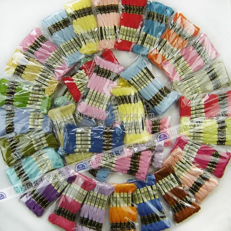 Wholesale良質Royalbroderie 100% 綿クロスステッチ刺繍糸バッグパックの12個