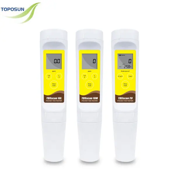 TPS-TDSscan10L Pocket TDS Tester, Pen Type TDS Meter, Total Dissolved Solids Analyzer for Pure Water or Distilled Water
