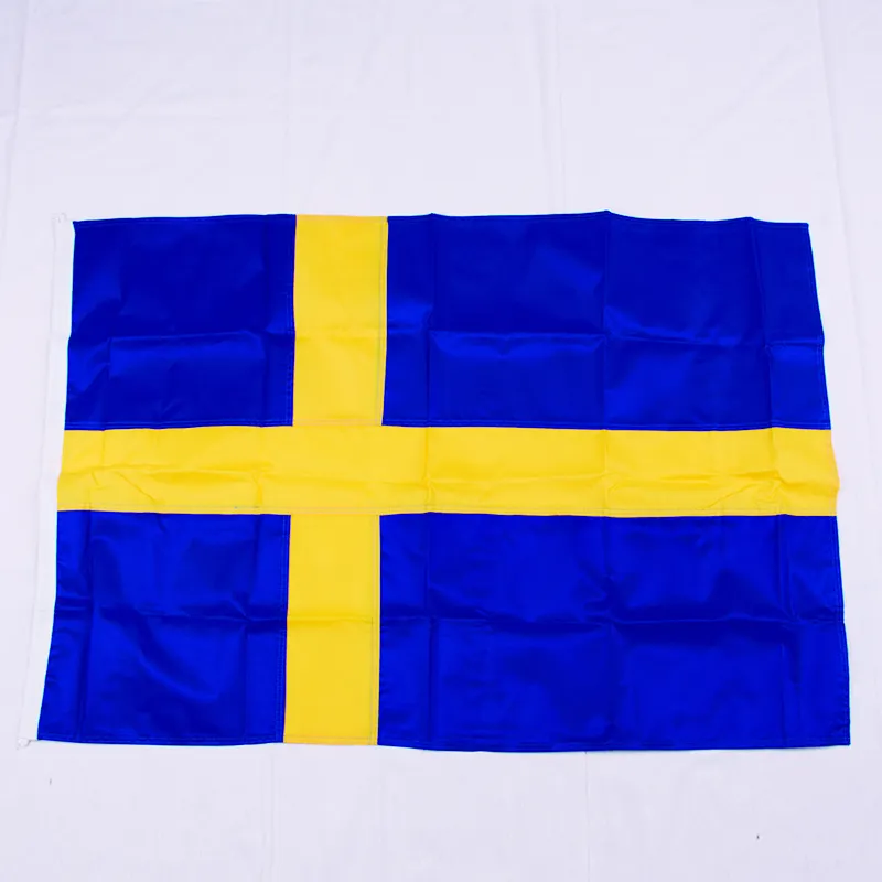 Blule पृष्ठभूमि पीला पार अनुकूलित देश स्वीडन झंडे