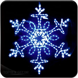 Overhead Mall Holiday Decoration Christmas <strong>Led</strong> Big <strong>Snowflake</strong> Motif Lights - Product Image 6