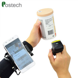 Postech FS011d לייזר bluetooth ברקוד קורא עם לביש armband 7 ''smartphone מסוף עבור מחסן לוגיסטיקה