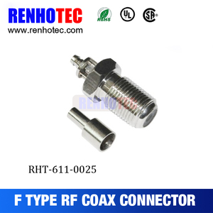 RF连接器F型公母同轴压缩电缆连接器RG174/RG6/RG59扭转开 - Product Image 6