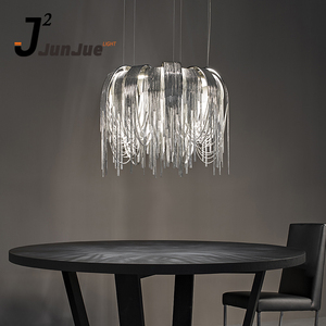China Supplier Modern Decorative Project LED Pendant Lighting Rotation Combines Luxury Aluminum Chain Chandelier <strong>Light</strong>