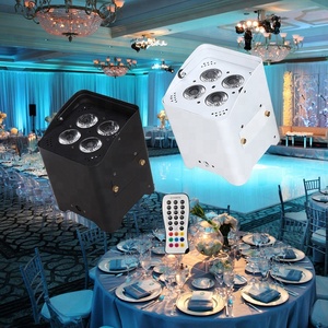 P-31 2024 4x18w rgbwa uv6in1パーライトバッテリー駆動ワイヤレスLEDアップライトステージライト - Product Image 2