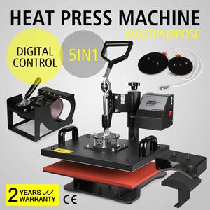 China High Quality 5 1でHeat Press Machine Swing Away Digital Sublimation T-shirt Mug Plate Hat - Product Image 6
