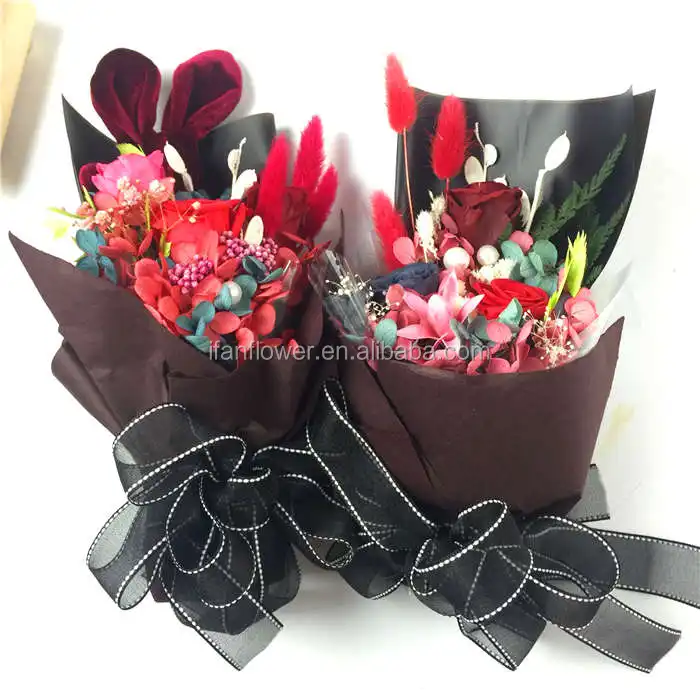 proserved flowers bouquet and Birthday Wedding Occasion everlasting rose flower gift