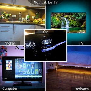 TV HA CONDOTTO LA Luce di Striscia di 30 <span class=keywords><strong>LED</strong></span> TV Striscia di Retroilluminazione USB Polarizzazione del Monitor per la TV PC Desktop con Telecomando Senza Fili <span class=keywords><strong>controller</strong></span>