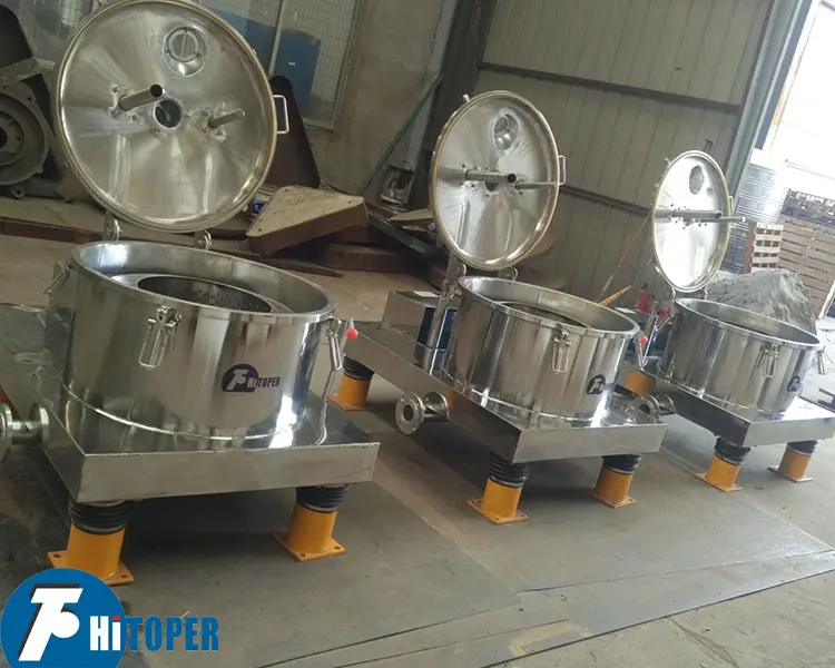 Stainless steel platform separation centrifuge, three column centrifugal hydro extractor