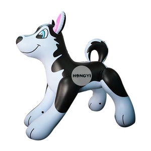 Hongyi工場販売高品質インフレータブルハスキーPVC0.4mm犬のおもちゃ