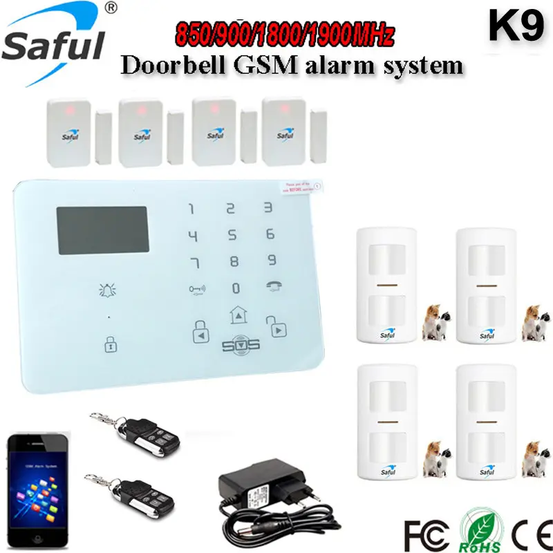 99 sans fil et 8 zones câblées meilleur intelligent APP touche tactile affichage GSM/SMS système d'alarme anti-intrusion à usage domestique système de sécurité
