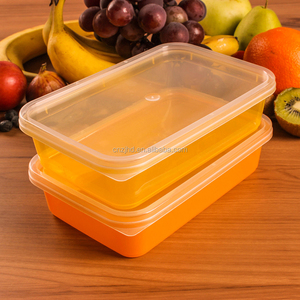 Venta al por mayor de fábrica de personalización de color de plástico apilable contenedores de almacenamiento de alimentos con tapas - Product Image 6