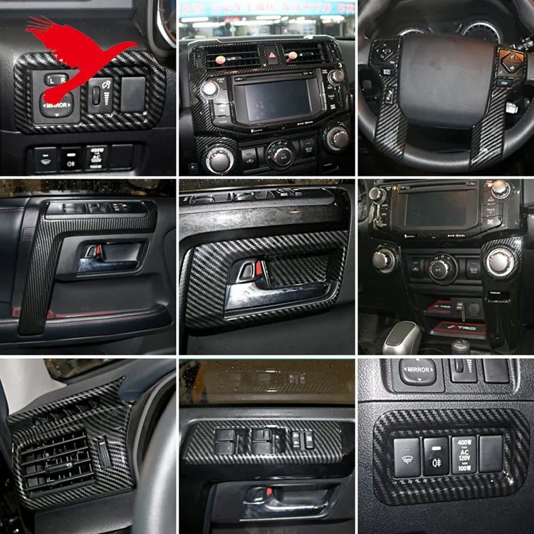 (Sólo para la izquierda) Interior decoración de marco de adornos para Toyota 4Runner 2014-2019