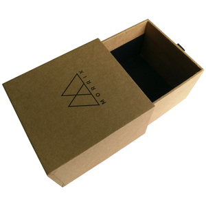 定制纸板包装礼品棕色牛皮盒子 - Product Image 4