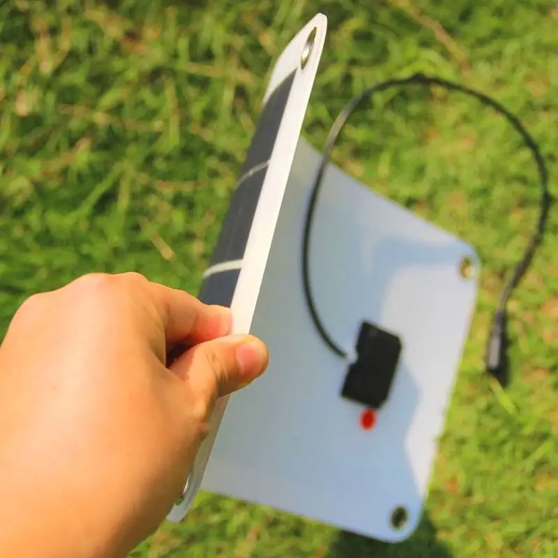 Полу-эластичная 18V/5V 10,5 W портативный портативное зарядное устройство от солнечной энергии для детей возрастом от 12V автомобиль лодка мотор зарядное устройство DIY солнечной системы сотового телефона