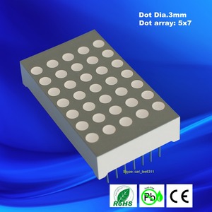 Programmier bare Anzeige des Aufzugs 5x7 LED-Punkt matrix 7x5 LED-Anzeige - Product Image 2