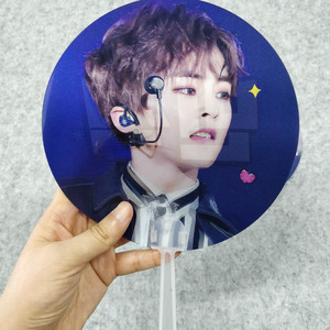 定制韩国名人凸透镜风扇/3d手风扇与偶像图片为粉丝 - Product Image 4