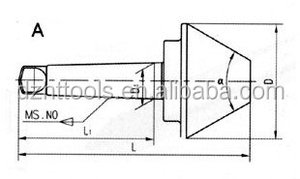 Çelik uzun burun canlı CNC makinesi merkezi boğa burun freze makinesi için MT2-MT 5 - Product Image 5
