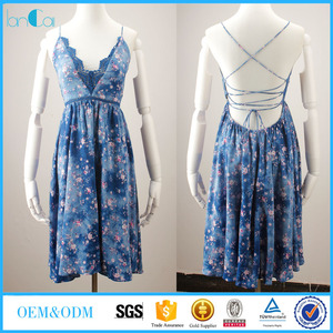 东莞贴牌制衣厂时装设计高品质连衣裙化装女装，廉价服装 - Product Image 4