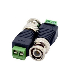 贸易保证 BNC 插头同轴 CAT6 摄像机 CCTV BNC UTP 视频 Balun 连接器适配器 - Product Image 1