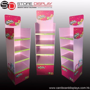 工厂定制瓦楞pos展示架弹出式折叠纸板展示架超市货架促销 - Product Image 4