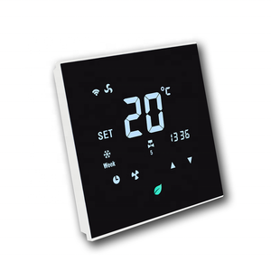 Termostato termoventilatore riscaldamento elettrico/raffreddamento termostato ambiente programmabile 2/4 tubi <span class=keywords><strong>display</strong></span> <span class=keywords><strong>LCD</strong></span> a 3 velocità ventola