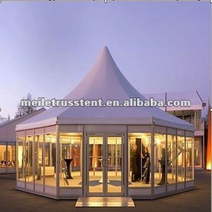 Adedi 1 parça sıcak satış lüks özel 5x 5m PVC kapak Gazebo Pagoda çadırı su geçirmez bahçe olay parti Marquee Logo çerçeve sergi - Product Image 3