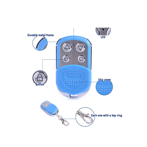 4 canales a prueba de agua 433MHz puerta de garaje Control remoto Fob plástico ABS con tipo LED para aplicación Industrial de hogar de coche