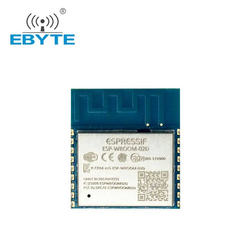 2.4G ESP-WROOM-02D ESP8266EX 32bit Tcp Ip Wifi Naar Uart Draadloze Module Esp8266 Low Power Networking Wifi Module Esp