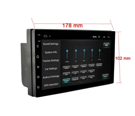 Kit de multimídia automotivo com dvd player, 2din, para nissan, volkswagen, toyota, honda, kia, hyundai, lada, renault, mazda, universal, gps