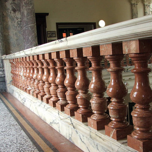 Oyma Avrupa kırmızı granit korkuluk villa balkon için merdiven süs - Product Image 2